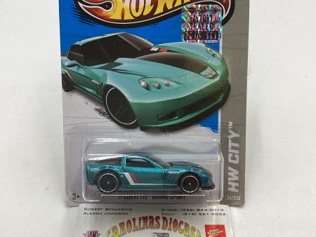 2013 Hot Wheels Factory Sealed #24 11 Corvette Grand Sport Teal 15B Fashion