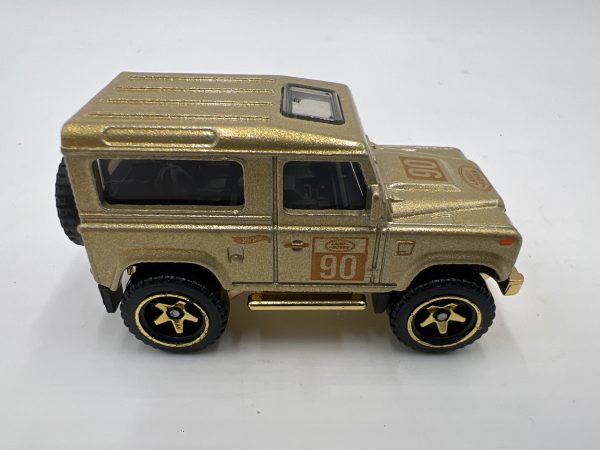 2022 Hot Wheels FAO Schwarz Loose Land Rover Defender 90 Gold on Sale