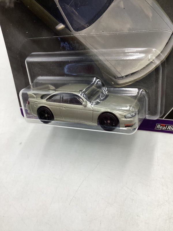 2024 Hot Wheels Car Culture Slide Street 2 #4 Nissan 240SX (S14) Silver 244K For Cheap