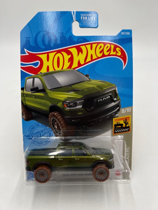 2021 Hot Wheels Baja Blazers #101 2020 Ram 1500 Rebel Green 43F For Sale