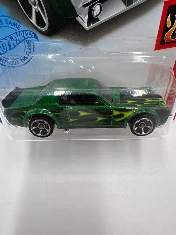 2021 Hot Wheels Flames #207 68 Mercury Cougar Green 41C Sale