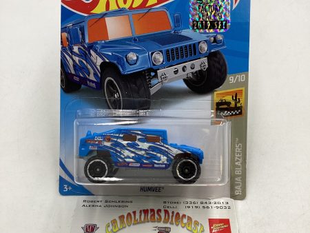 2019 HOT WHEELS  TREASURE HUNT #133 Factory Sealed Humvee Blue “Cracked Blister” 276G on Sale