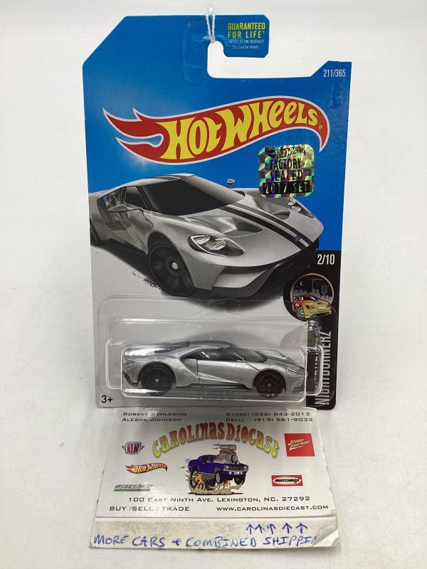 2017 Hot Wheels Factory Sealed #211 17 Ford GT Silver 26F Sale