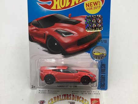 2017 Hot Wheels Factory Sealed #217 Corvette C7 Z06 Red 12A For Cheap