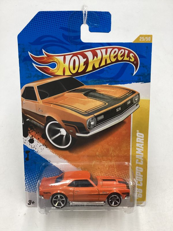 2011 Hot wheels #25 68 COPO Camaro Orange 4B For Cheap