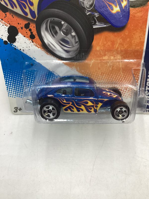 2011 Hot Wheels #99 Custom Volkswagen Beetle Blue 95F Online