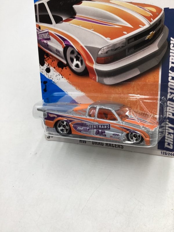 2011 Hot Wheels #129 Chevy Pro Stock Truck Silver 9H Online Hot Sale