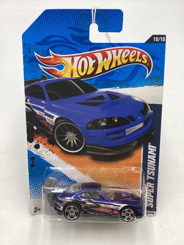 2011 Hot wheels #120 Super Tsunami Blue 86H Fashion