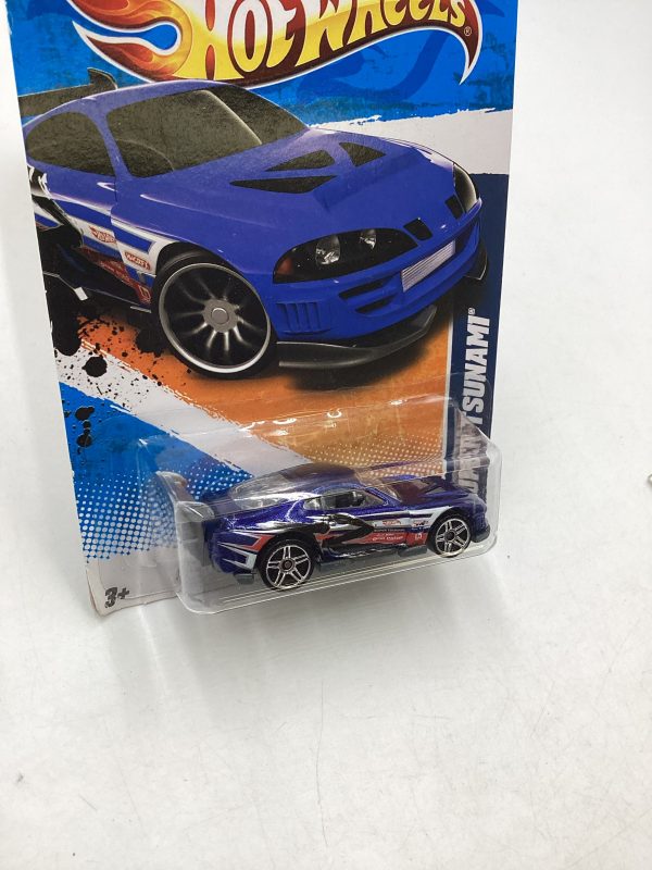 2011 Hot wheels #120 Super Tsunami Blue 86H Fashion