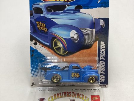 2011 Hot Wheels #146 ‘40 Ford Pickup Blue 21D Online now