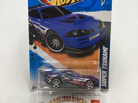 2011 Hot wheels #120 Super Tsunami Blue 86H Fashion