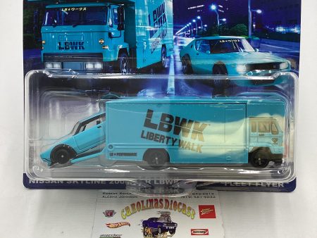 2024 Hot Wheels Team transport #69 Nissan Skyline 2000GT-R LBWK & Fleet Flyer 278G For Sale