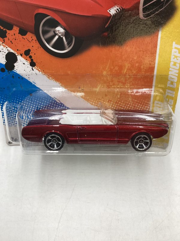 2011 Hot Wheels #14 63 Ford Mustang II Concept Red 21C Supply