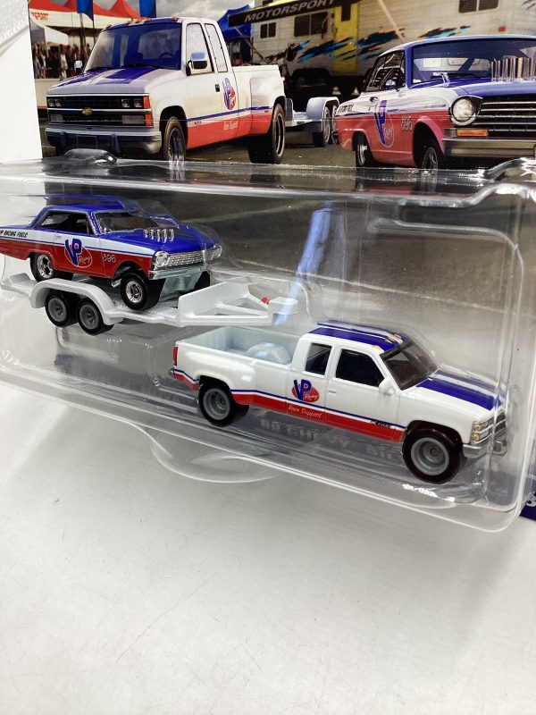 2024 Hot Wheels Team Transport #68 63 Chevy Nova & 88 Chevy Silverado 3500 278I For Cheap