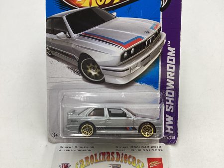 2013 Hot Wheels #172 HW Showroom 92 BMW M3 Silver For Sale