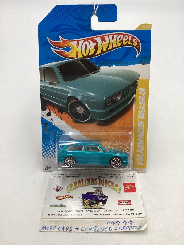 2011 Hot Wheels #8 Blue Volkswagen Brasilia For Discount