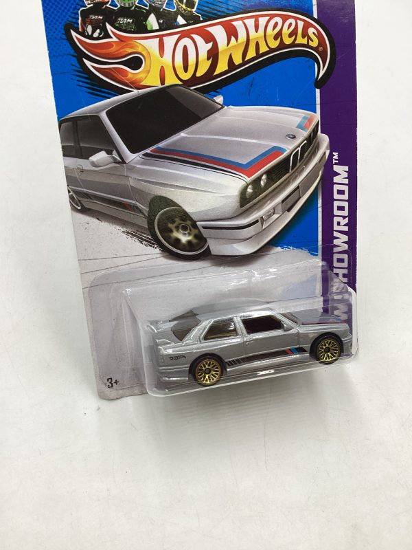 2013 Hot Wheels #172 HW Showroom 92 BMW M3 Silver For Sale