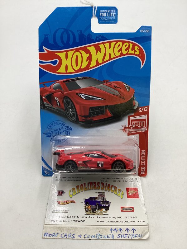 2021 Hot Wheels #105 Red Edition Corvette C8.R 143G on Sale