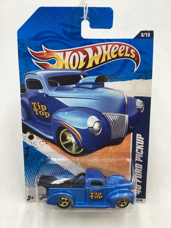 2011 Hot Wheels #146 ‘40 Ford Pickup Blue 21D Online now