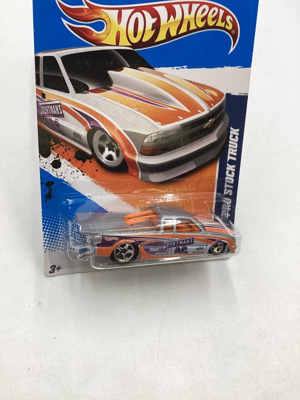 2011 Hot Wheels #129 Chevy Pro Stock Truck Silver 9H Online Hot Sale