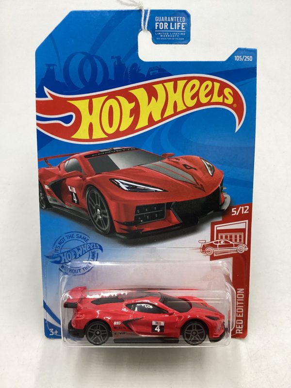 2021 Hot Wheels #105 Red Edition Corvette C8.R 143G on Sale