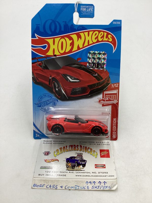 2021 Hot Wheels Factory Sealed Target Exclusive 19 Corvette Zr1 Convertible 148F For Cheap