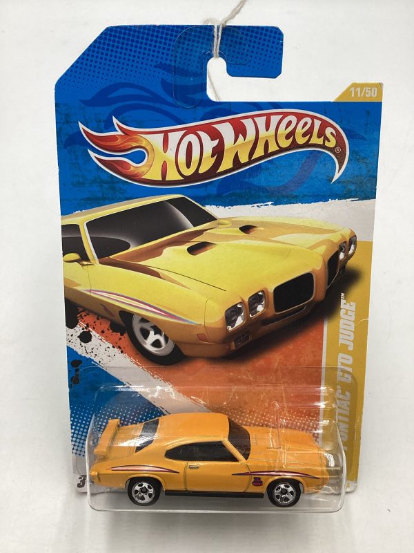 2011 Hot Wheels #11 70 Pontiac GTO Judge Yellow 47G Sale