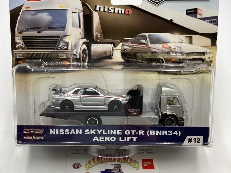 2019 Hot Wheels Team Transport #12 Nissan skyline GT-R r34 Aero Lift W Protector For Discount