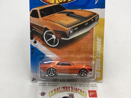 2011 Hot wheels #25 68 COPO Camaro Orange 4B For Cheap