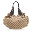 Gucci GG Canvas Studded Pelham Small Shoulder Bag on Sale