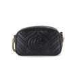 Gucci GG Marmont Quilted Small Chain Shoulder Bag Leather Black 447632 Supply