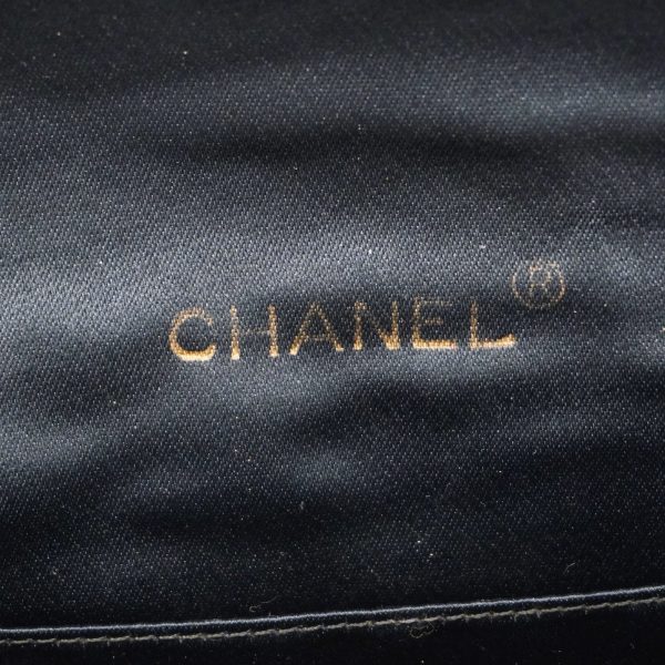 CHANEL  Shoulder Women s Satin Shoulder Bag Black For Sale