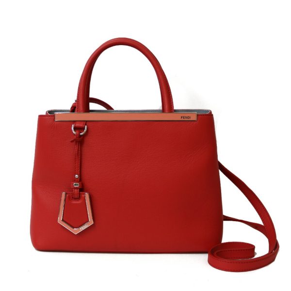 FENDI Shoulder Bag Toujour Red Women s Leather Online Hot Sale