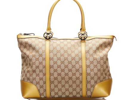 Gucci GG Canvas Lovely Tote Tote Bag For Sale