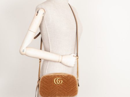 GUCCI GG Marmont Shoulder Bag Velvet Sale