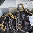 CHANEL 19 sequin Flap Bag black Sale