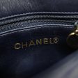 CHANEL   V Stitch Leather Shoulder Bag Navy Online Sale