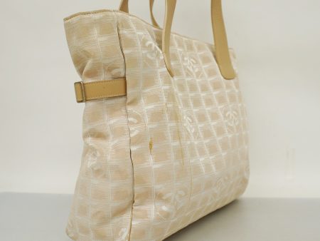 CHANEL   New Travel Line Women s Nylon Tote Bag Beige Fashion