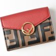 Fendi outlet FENDI trifold wallet F is IS micro 8M0395 ROSSO red For Sale