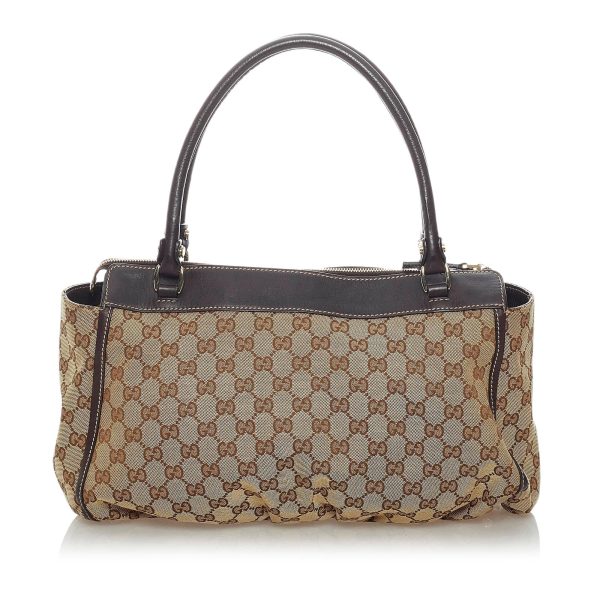 Gucci GG Abbey-D Ring Canvas Tote Bag Online now