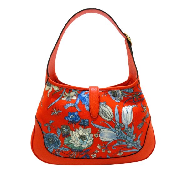 Gucci Flora New Jackie Canvas Shoulder Bag Online