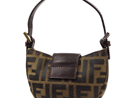 FENDI Zucca Mini Handbag Brown 48614 Discount