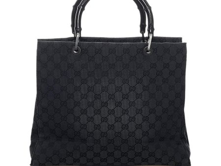 Gucci GG Nylon Bamboo Tote Bag Cheap