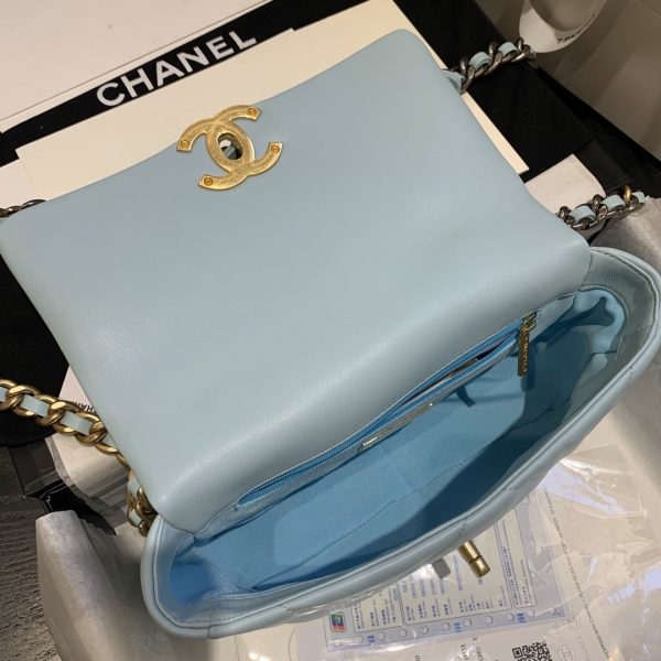 CHANEL 19 Flap Bag Tiffany Blue Sale