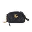 Gucci GG Marmont Quilted Small Chain Shoulder Bag Leather Black 447632 Supply