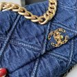 CHANEL 19 Maxi Denim Bag Large Discount