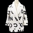 Chanel * Cruise 1993 Terry Cloth Double Breasted Jacket White For Discount