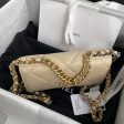 CHANEL 19 Wallet on chain WOC beige on Sale