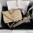 CHANEL 19 Wallet on chain WOC beige on Sale