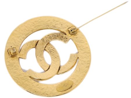 Chanel * 1994 Cutout CC Round Brooch Online Sale